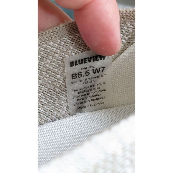 Blueview Pacific Shoes SIZE 7 - Sand Dune - eco-friendly neutral casual slip on - Picture 9 of 9
